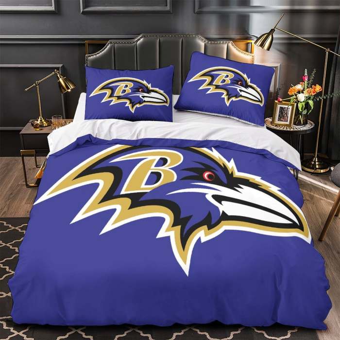 Baltimore Ravens Bedding Set Duvet Cover Without Filler