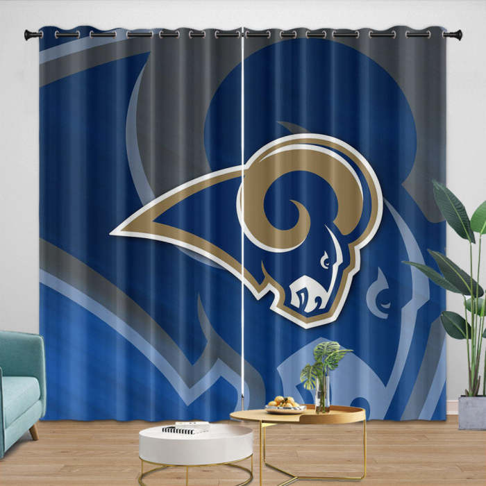 Los Angles Rams Curtains Blackout Window Drapes Room Decoration