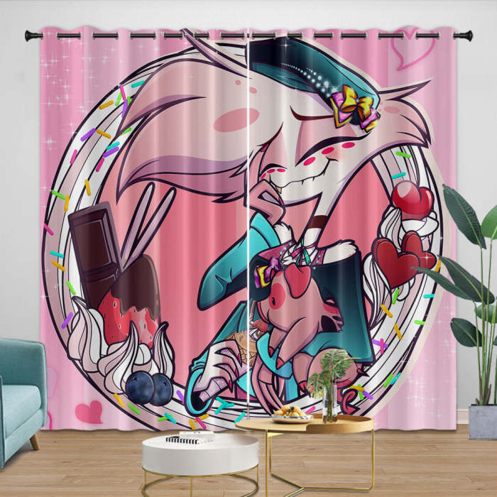 Hazbin El Curtains Blackout Window Drapes