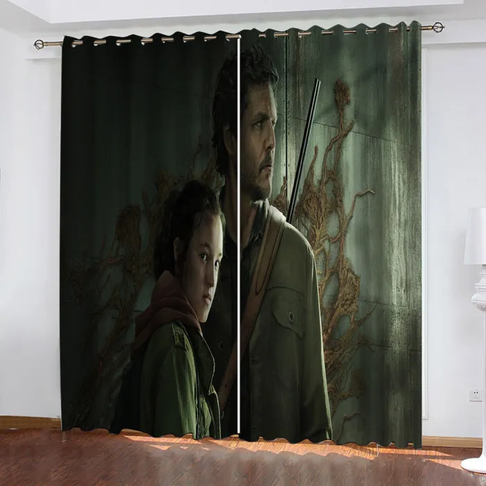The Last Of Us Curtains Pattern Blackout Window Drapes