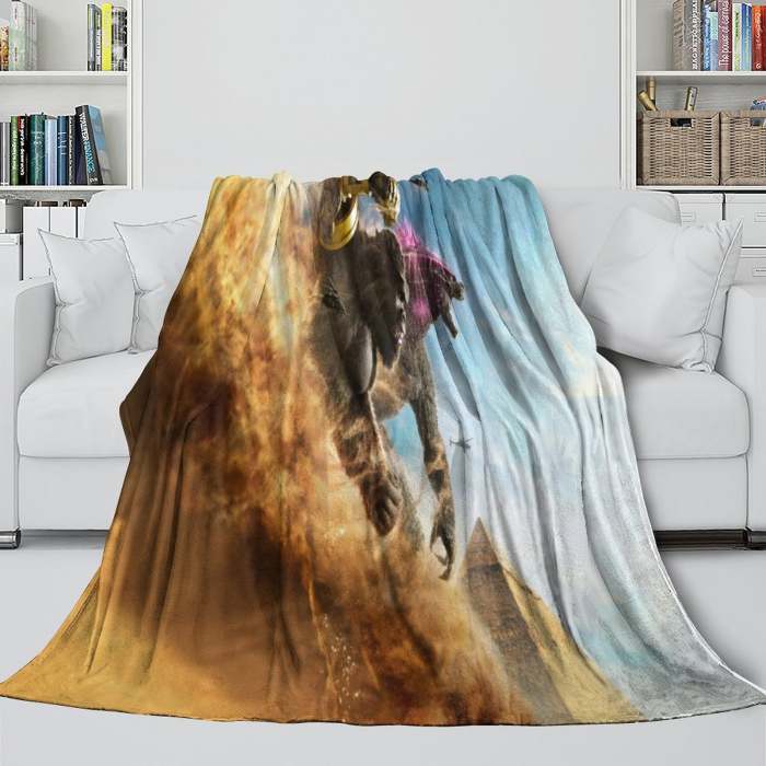 Godzilla X Kong The  Empire Blanket Flannel Fleece Throw