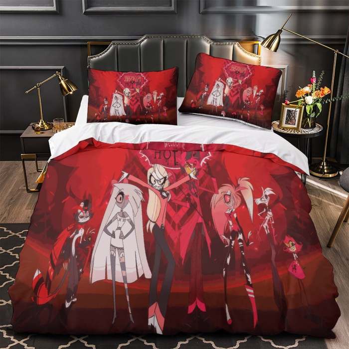 Hazbin El Bedding Set Duvet Cover Without Filler