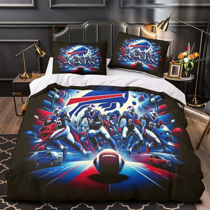 Buffalo Bills Bedding Set Duvet Cover Without Filler