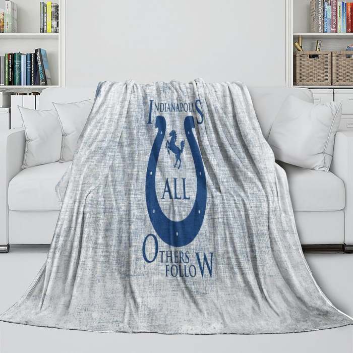 Indianapolis Colts Blanket Flannel Fleece Throw Room Decoration