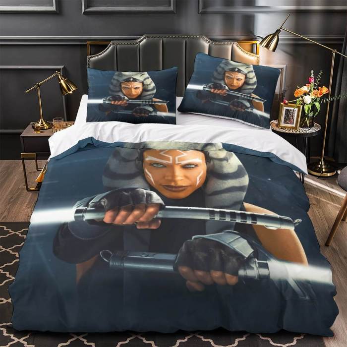 Star Wars Ahsoka Bedding Set Quilt Duvet Cover Without Filler