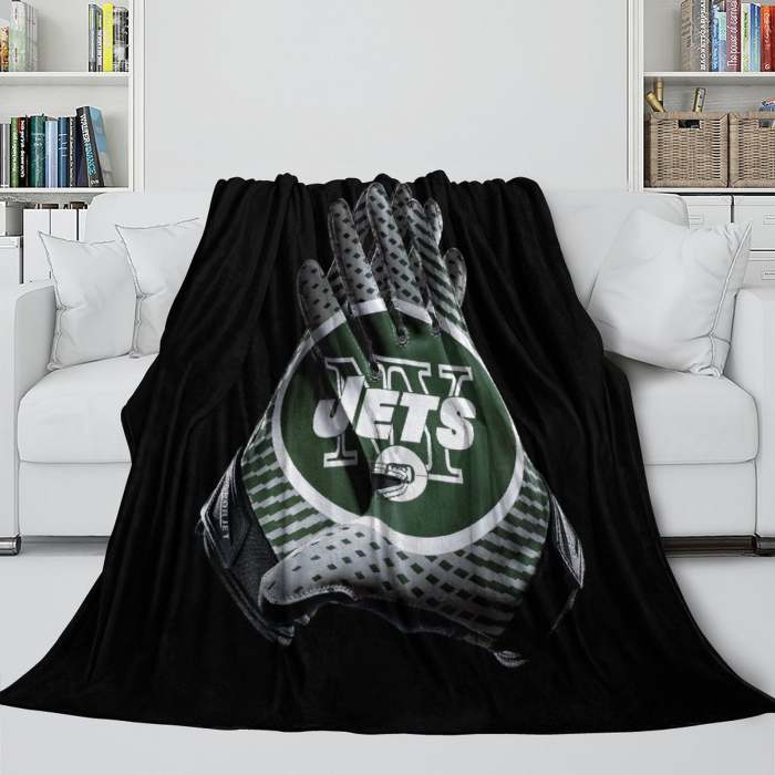 York Jets Blanket Flannel Fleece Throw Room Decoration