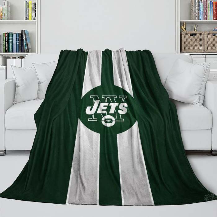 York Jets Blanket Flannel Fleece Throw Room Decoration
