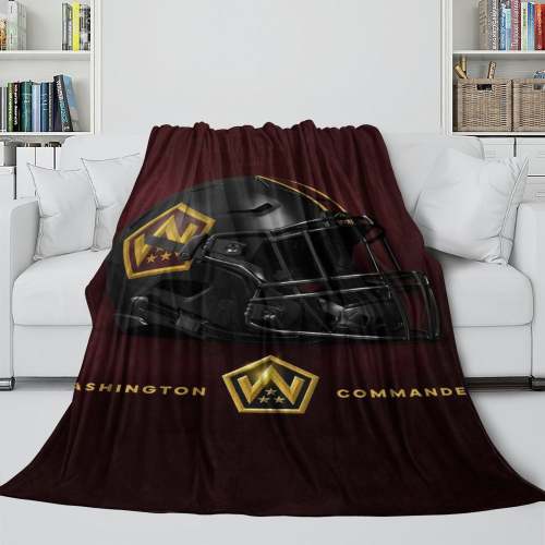 Washington Commanders Blanket Flannel Fleece Throw Room Decoration