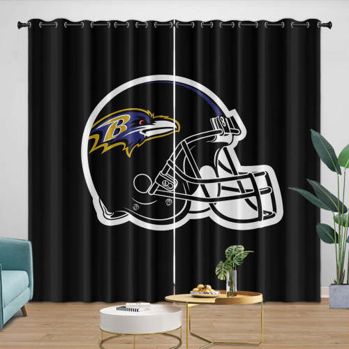 Baltimore Ravens Curtains Blackout Window Drapes