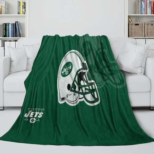 York Jets Blanket Flannel Fleece Throw Room Decoration