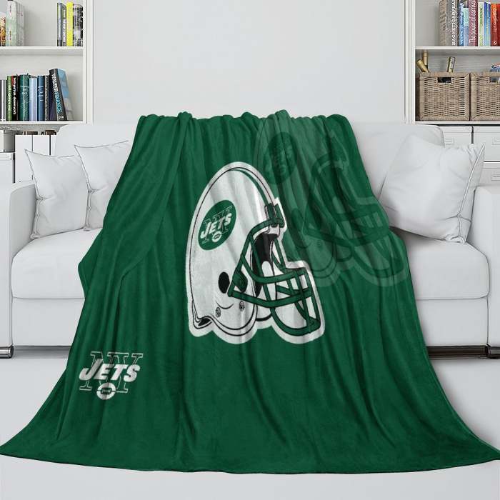 York Jets Blanket Flannel Fleece Throw Room Decoration