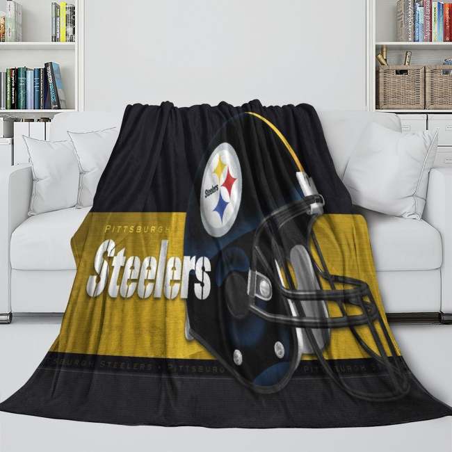 Pittsburgh Steelers Blanket Flannel Fleece Throw Room Decoration