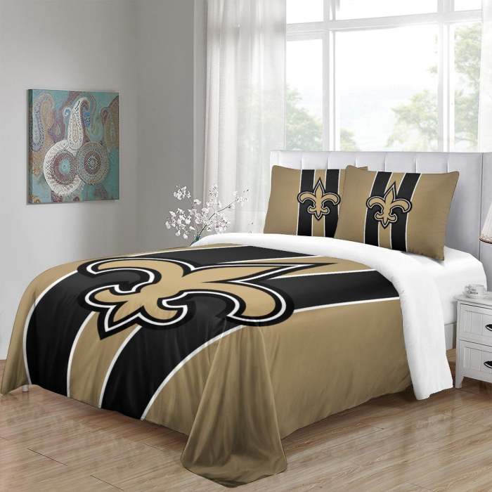 Orleans Saints Bedding Set Duvet Cover Without Filler