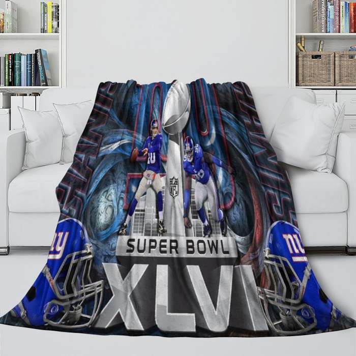 York Giants Blanket Flannel Fleece Throw Room Decoration