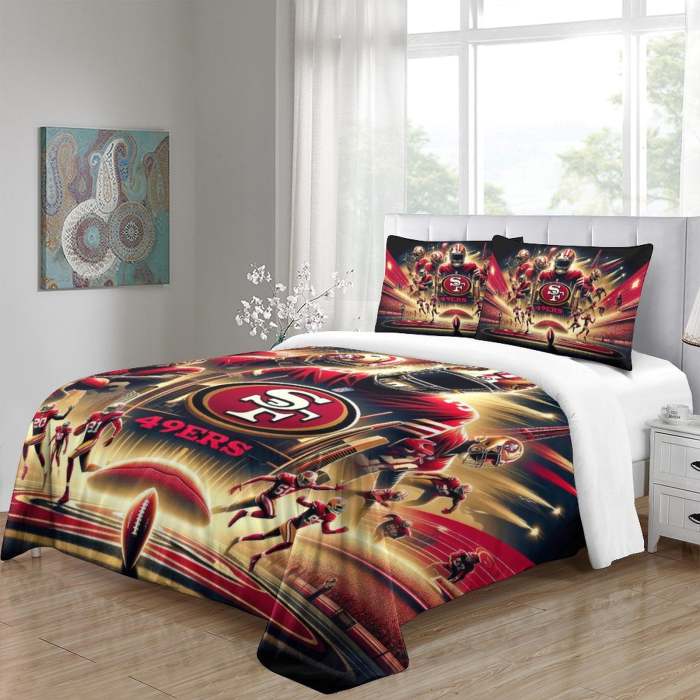 San Francisco 49Ers Bedding Set Duvet Cover Without Filler