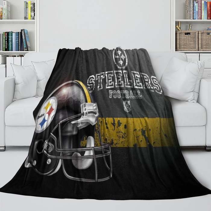 Pittsburgh Steelers Blanket Flannel Fleece Throw Room Decoration