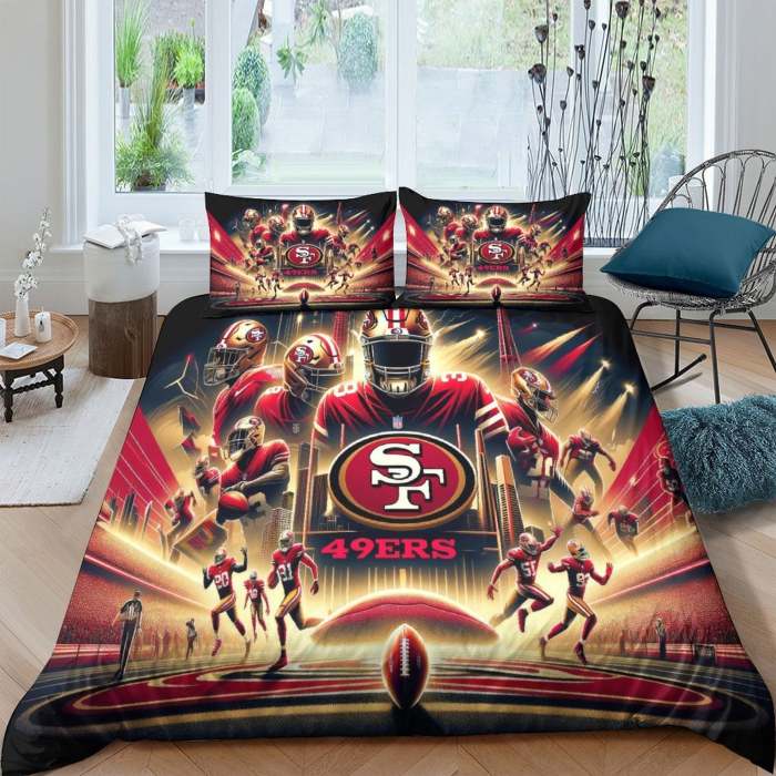 San Francisco 49Ers Bedding Set Duvet Cover Without Filler
