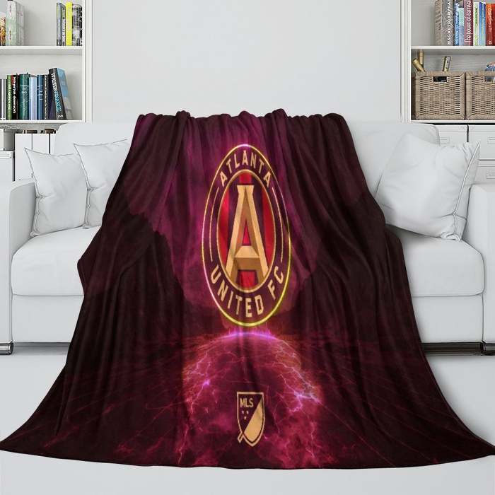 Atlanta United Fc Blanket Flannel Fleece Throw Room Decoration
