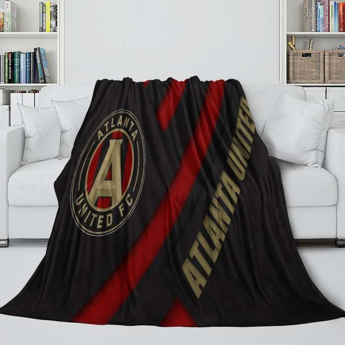Atlanta United Fc Blanket Flannel Fleece Throw Room Decoration