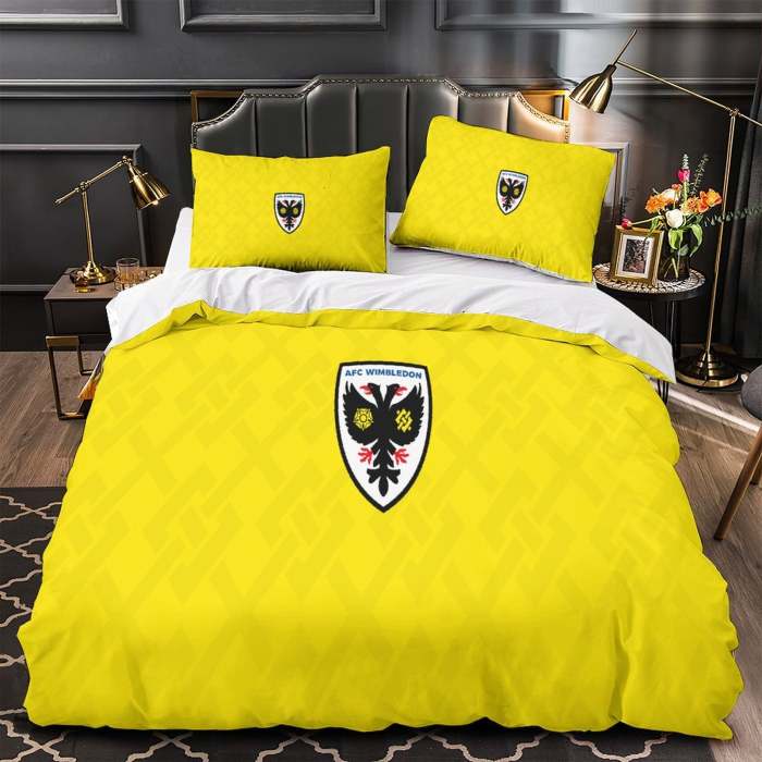 Afc Wimbledon Bedding Set Duvet Cover Without Filler