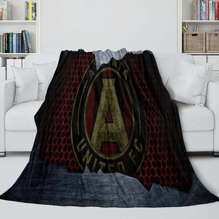 Atlanta United Fc Blanket Flannel Fleece Throw Room Decoration