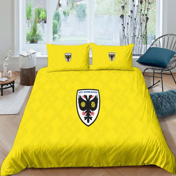 Afc Wimbledon Bedding Set Duvet Cover Without Filler