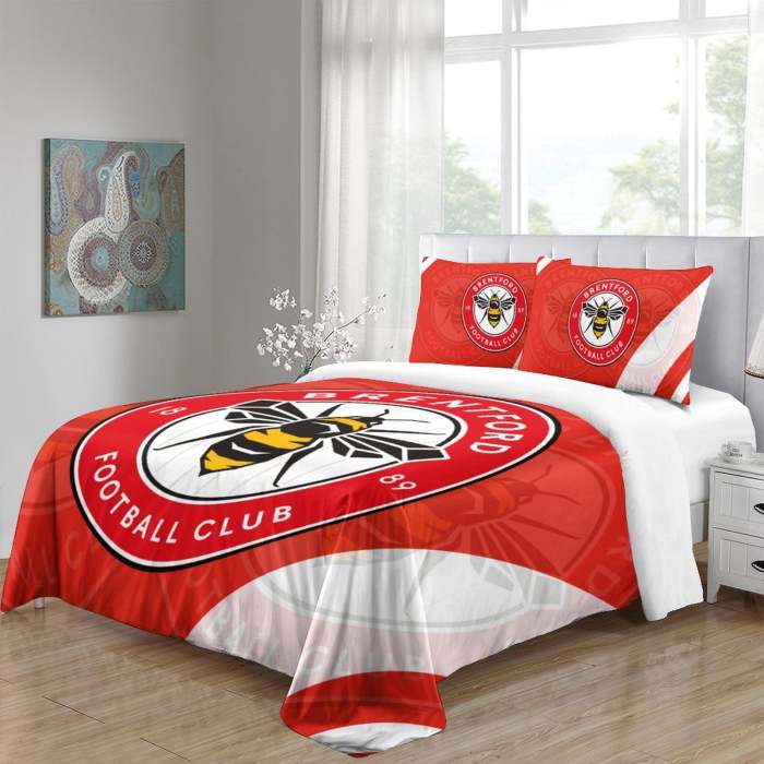 Brentford Fc Bedding Set Duvet Cover Without Filler