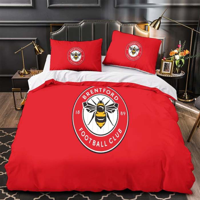 Brentford Fc Bedding Set Duvet Cover Without Filler