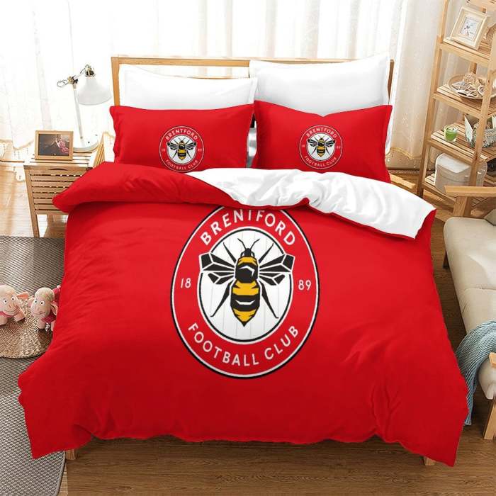 Brentford Fc Bedding Set Duvet Cover Without Filler