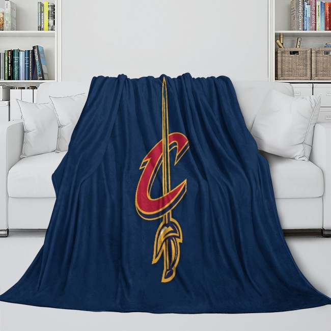 Cleveland Cavaliers Blanket Flannel Fleece Throw Room Decoration