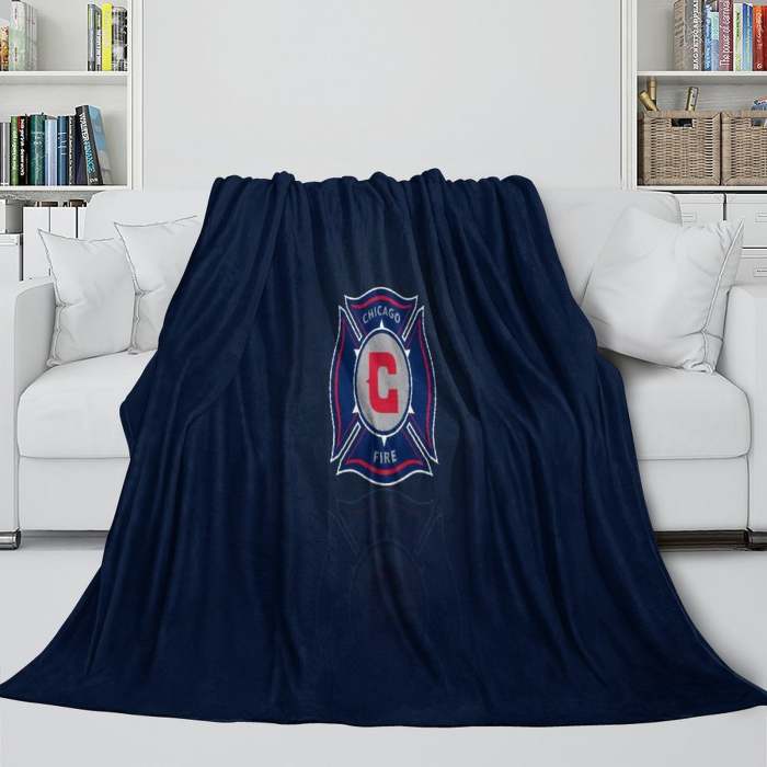 Chicago Fire Soccer Club Blanket Flannel Fleece Throw Room Decoration