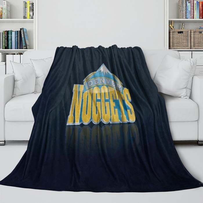 Denver Nuggets Blanket Flannel Fleece Throw Room Decoration