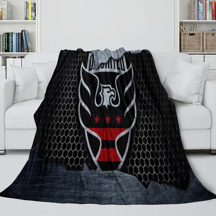 D.C. United Blanket Flannel Fleece Throw Room Decoration