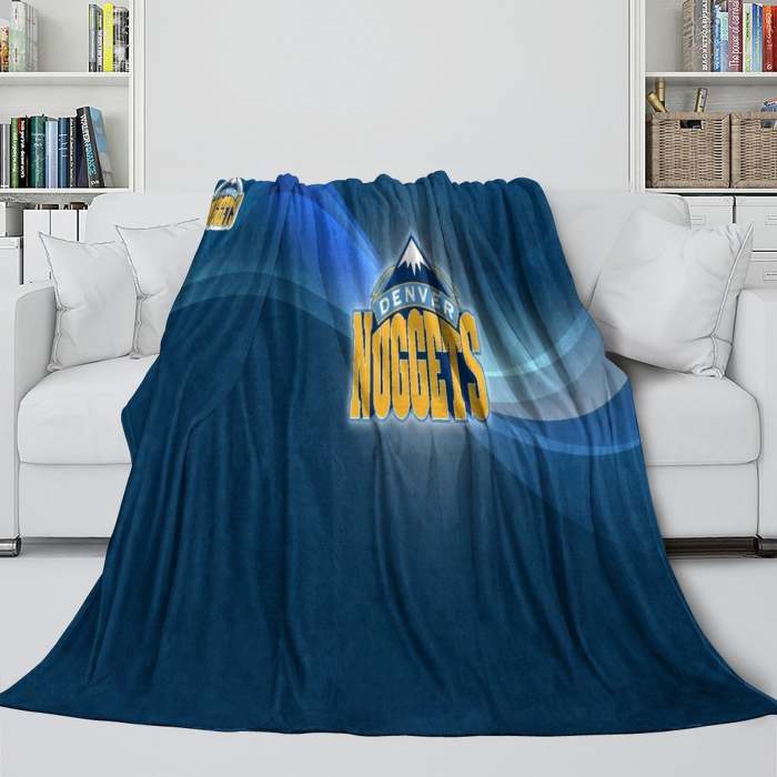 Denver Nuggets Blanket Flannel Fleece Throw Room Decoration