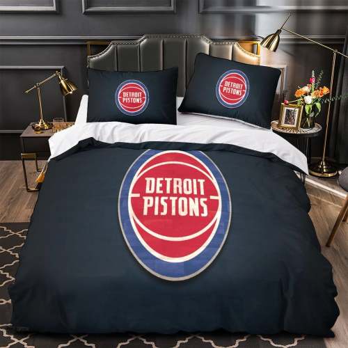 Detroit Pistons Bedding Set Duvet Cover Without Filler