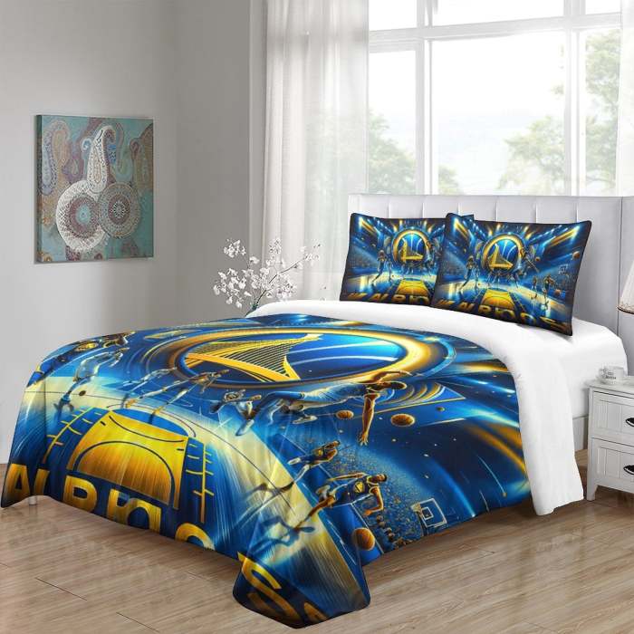 Golden State Warriors Bedding Set Duvet Cover Without Filler