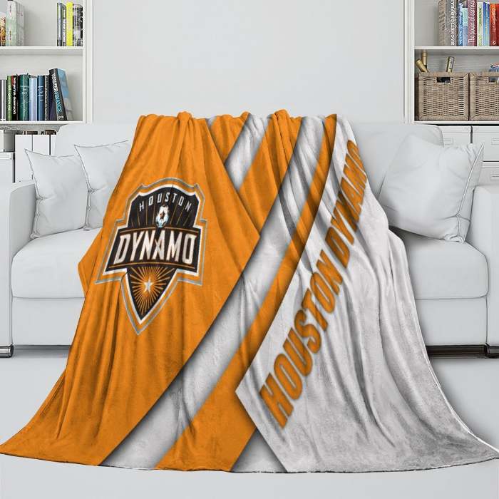 Houston Dynamo Blanket Flannel Fleece Throw Room Decoration