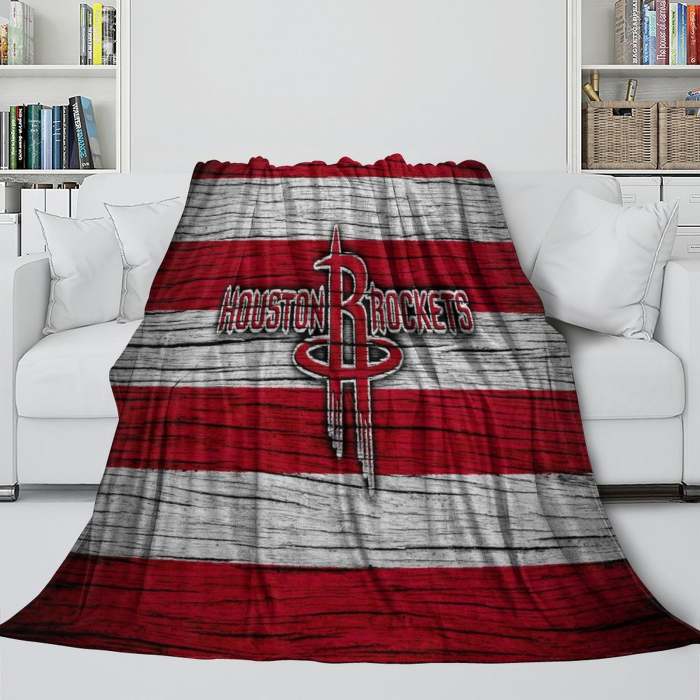 Houston Rockets Blanket Flannel Fleece Throw Room Decoration