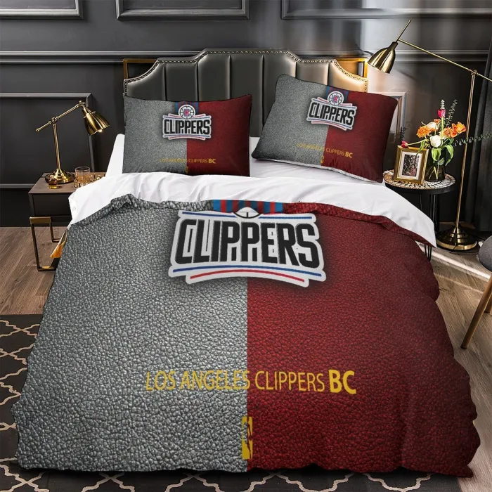 Los Angeles Clippers Bedding Set Duvet Cover Without Filler