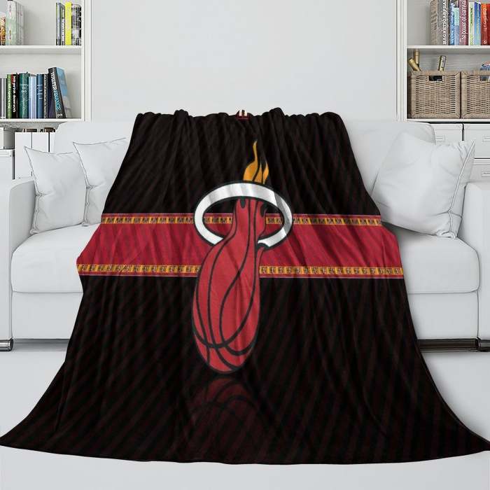 Miami Heat Blanket Flannel Fleece Throw Room Decoration