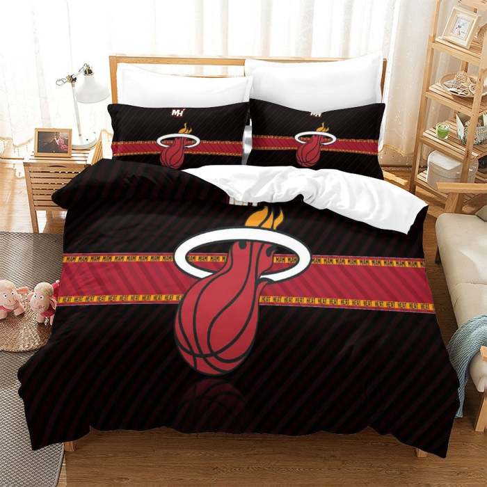 Miami Heat Bedding Set Duvet Cover Without Filler