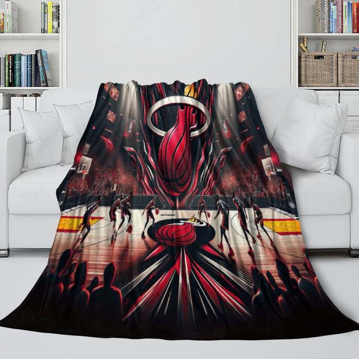 Miami Heat Blanket Flannel Fleece Throw Room Decoration