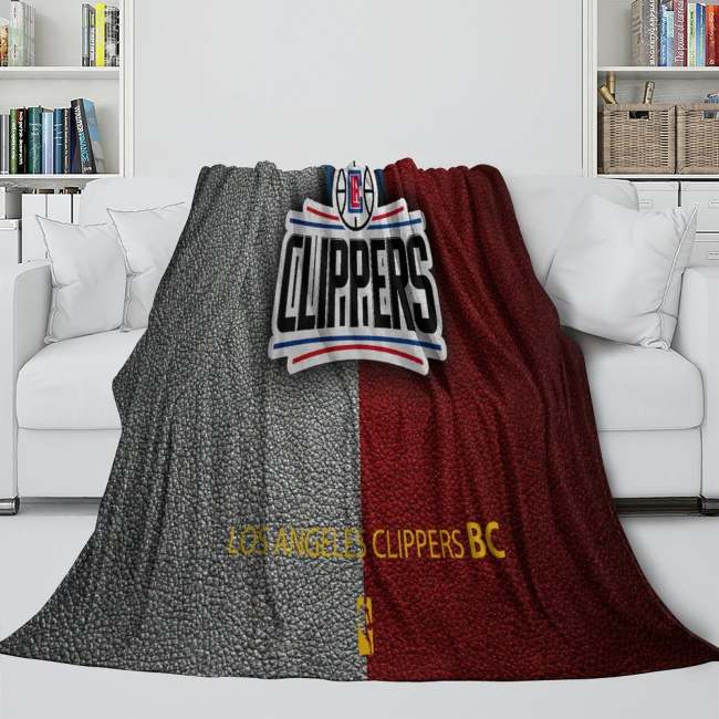 Los Angeles Clippers Blanket Flannel Fleece Throw Room Decoration