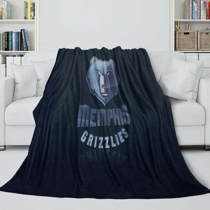 Memphis Grizzlies Blanket Flannel Fleece Throw Room Decoration