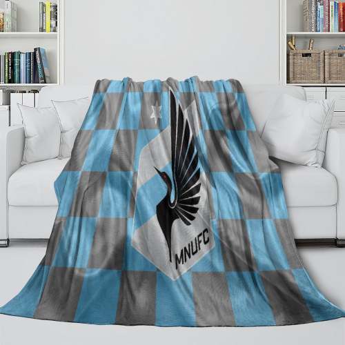 Minnesota United Fc Blanket Flannel Fleece Throw Room Decoration