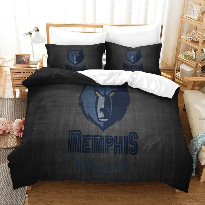 Memphis Grizzlies Bedding Set Duvet Cover Without Filler
