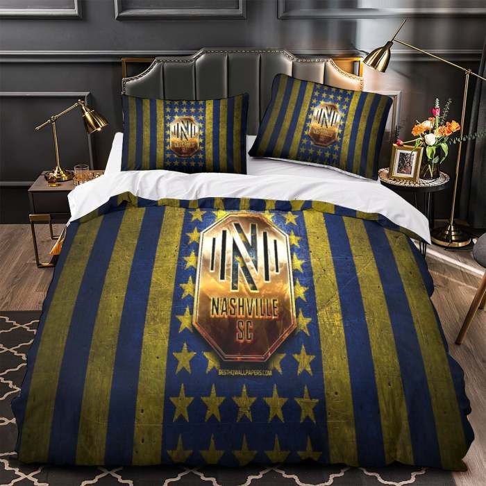 Nashville Sc Bedding Set Duvet Cover Without Filler
