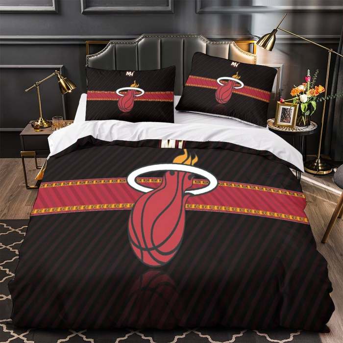 Miami Heat Bedding Set Duvet Cover Without Filler