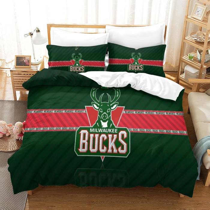 Milwaukee Bucks Bedding Set Duvet Cover Without Filler