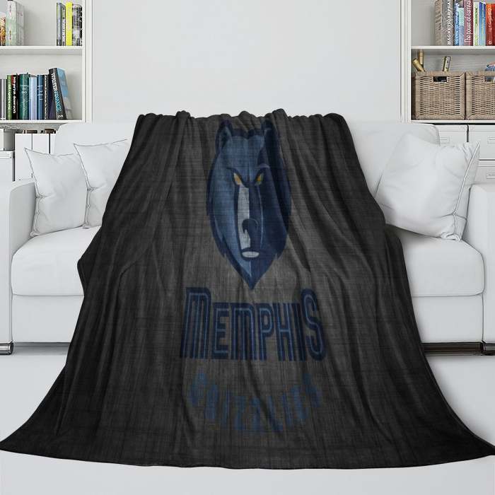 Memphis Grizzlies Blanket Flannel Fleece Throw Room Decoration